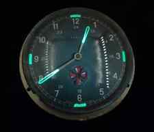 WW2 Kienzle German Luftwaffe Airplane Dashboard Clock Glowing Hands & Indicators picture