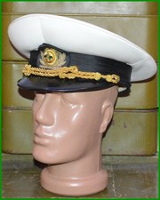 Bulgarian Army NAVY Naval Captain uniform white Cap sz. S