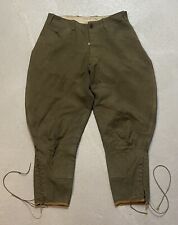Vintage WW1 1917 US Army Wool Service Infantry Trousers Breeches Pants 32x26 EUC picture