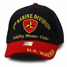 U.S Military 3rd Marine Corps Division hat ball cap Embroidered USMC Licensed picture