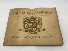 WW2 The Italian Campaign Royal Armoured Corps. Rare Military Record     (SW) picture