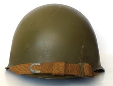 Original WWII Steel Helmet SSh-40 Battle Relic Red Star Paint Russia Army WW2
