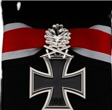 WWII German iron cross medal oakleaf ribbon W Box Replica picture