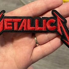 METALLICA,IRON ON RED EMBROIDERED PATCH picture