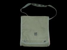 U.S MILITARY MAP CASE CANVAS BAG WITH SHOULDER STRAP USA MADE OD GREEN picture