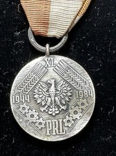 POLAND Medal 40Th ANNIVERSARY of the POLISH PEOPLE’s Republic 1944 - 1988