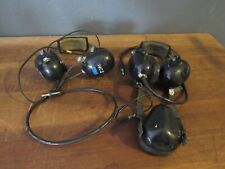 Vintage LOT DAVID CLARK Aviation Military Headsets - PARTS picture