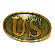 Civil War Belt Buckle US Brass  picture