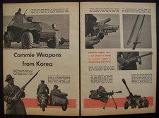 Soviet Weapons in Korea 1953 graphic pictorial Tokarev pistol-Degtyarev