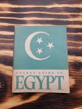 WWII Booklet 1943 Pocket Guide To Egypt World War Two Egyptian Book WW11 VTG WW2 picture