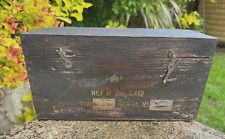 WW2 RAF AM AIR MINISTRY CASE / BOX FOR INSTRUMENT REF NUMBER 10A/8412 picture