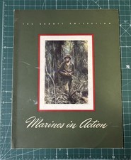 WW2 USMC Rare Marines In Action Combat Art Magazine