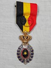 Genuine WW2 Period Belgian Labour Decoration Gold Class Medal picture