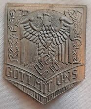 German Nazi Eagle Swastika Pin. Gott Mit Uns, God With Us. 44x34mm. picture