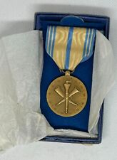 Vintage NOS US Air Force RESERVE MEDAL and ribbon; ARMY, FULL SIZE, original box picture