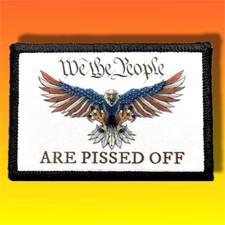 We The People Morale Patch / Military Badge Tactical Airsoft Hook & Loop 121
