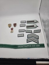 East German DDR Document Insignia Lot Grenztruppen Border Guard Aktivist Urkunde