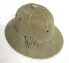 Vintage USN United States Navy Uniform Hat 62236S-19047B Safari Sun Pith Helmet picture