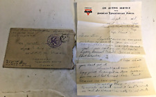 AEF Passed As Censored Letter From US Soldier in England to US Soldier in France picture