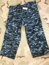 APECS US NAVY TROUSERS WORKING NWU BLUE ECW Gore-Tex PANTS ECW X-SMALL X-short