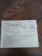 Vintage World War II War Ration Book No. 3 with Stamps.  picture