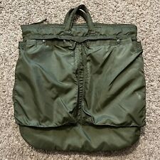 Vintage 70s Flyers Helmet Army Military Quilted Cargo Bag picture