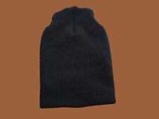 NEW GENUINE MILITARY WATCH CAP VINTAGE NAVY ISSUE BLACK 2 PLY WOOL IRREGULAR picture