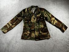 US Military Combat Jacket Men Small Camouflage Utility Button Up Long Sleeve picture
