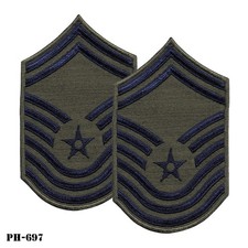 Senior Master Sergeant E-8 ~ US Air Force ~ LG Male Size ~ Subdued Patches ~ NEW