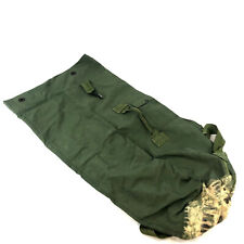 Military Duffle Bag, OD Green Nylon Sea Bag, Carry Straps, USGI Luggage, DEFECT picture