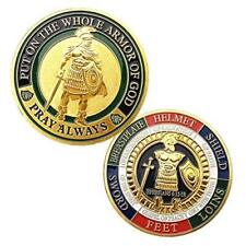 Armor of God Challenge Coin,Commemorative Coin - Antique Gold  picture