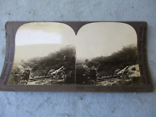 WW1 Stereoscope Card Captured German Artillery Battery 79th Division Argonne WWI picture