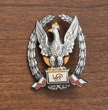 Polish Military Exemplary Cadet Officer Badge Metal Eagle Award Poland