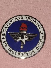 PR2 GENUINE U.S. AIR FORCE BADGE: AIR EDUCATION AND TRAINING COMMAND: INSTRUCTOR