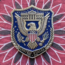 250th Anniversary USA Statue of Liberty Challenge Badge Commemorative Coin  Mint