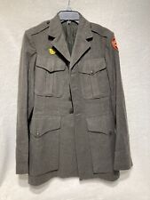 Vintage WW II Marine Wool Dress Jacket with FMF-PAC Patch  picture