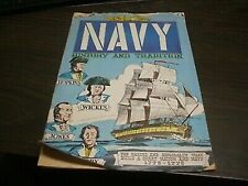 1958 NAVY HISTORY & TRADITION Comic Book Recruitment Brochure picture