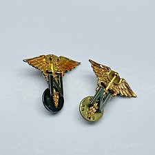 Vintage US Military Army Nurse Medical Corps Insignia Pins - (WWII - Vietnam?) picture
