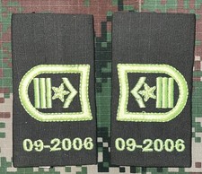 Colombia Policia Nacional Intendente Jefe Presillas One Pair NOS B205