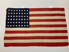 Original Vintage WWII Era 48 STARS U.S. SILK FLAG WW2 Era 17