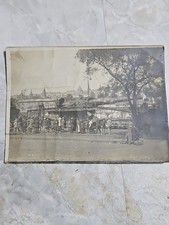 Rare Original WWI 1918 Captured Tank Display Paris France Photo British Army...