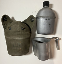 Vintage WWII US Army 1945 Dated Canteen, Cup, & Cover picture