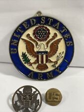 Vintage U.S. Army Hat Pin/Badge, Lapel/Collar Pin, Great Seal Suncatcher Eagle picture