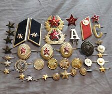 SOVIET UNION ARMY BADGES, COCKADES stars and other signs from the uniform USSR picture
