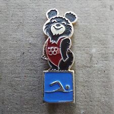 1980 Moscow Olympic Games Mascot Misha Pin Badge Soviet USSR,comb/ship#659t picture