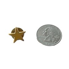 Yellow Star Badge Pin Enamel Army Military Merit Award Prize Winner Biker 