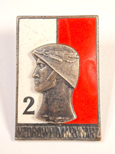 Original 1960-s Poland EXEMPLARY SOLDIER Silver 2 Class breast badge #1769