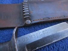RARE ORIGINAL WW2 US MILITARY M3 RCC FIGHTING KNIFE DAGGER AND M6 SHEATH picture
