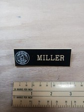 Vintage Military Navy Combat Ststems Technical School Command Name Badge Miller