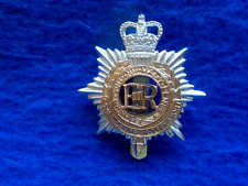 ERII ROYAL CORPS OF TRANSPORT ANODISED TWO PART GOLD & SILVER CAP BADGE, FIRMIN picture